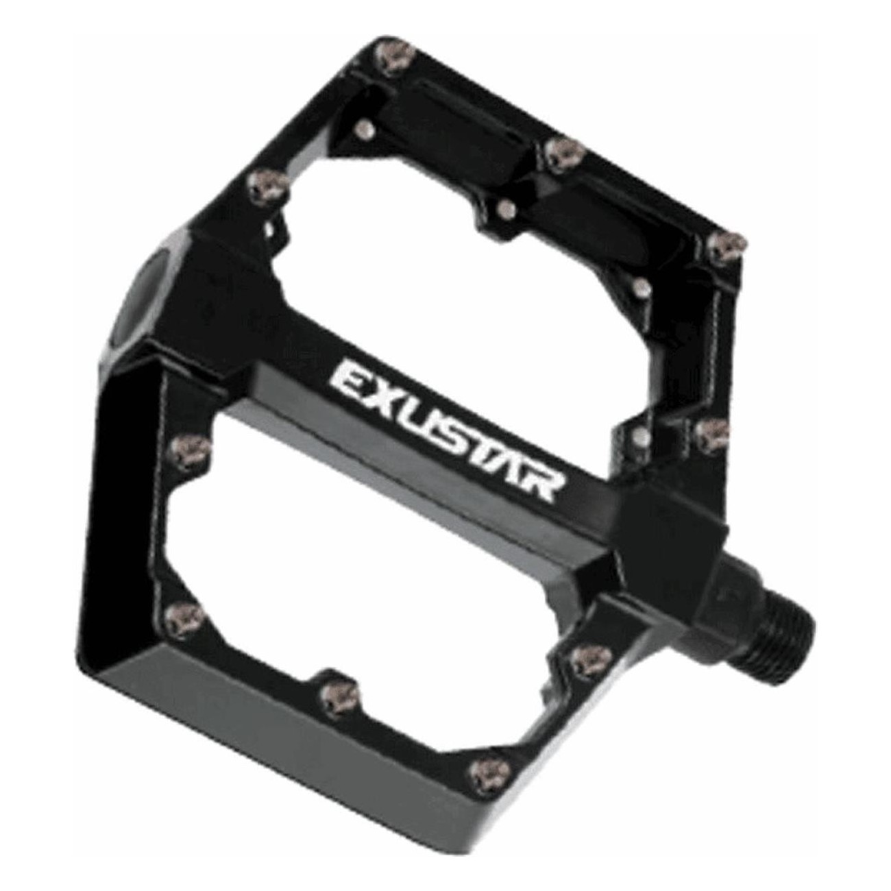 EXUSTAR E-PB531 Black Aluminum BMX Freestyle Pedals 105x108mm - 1