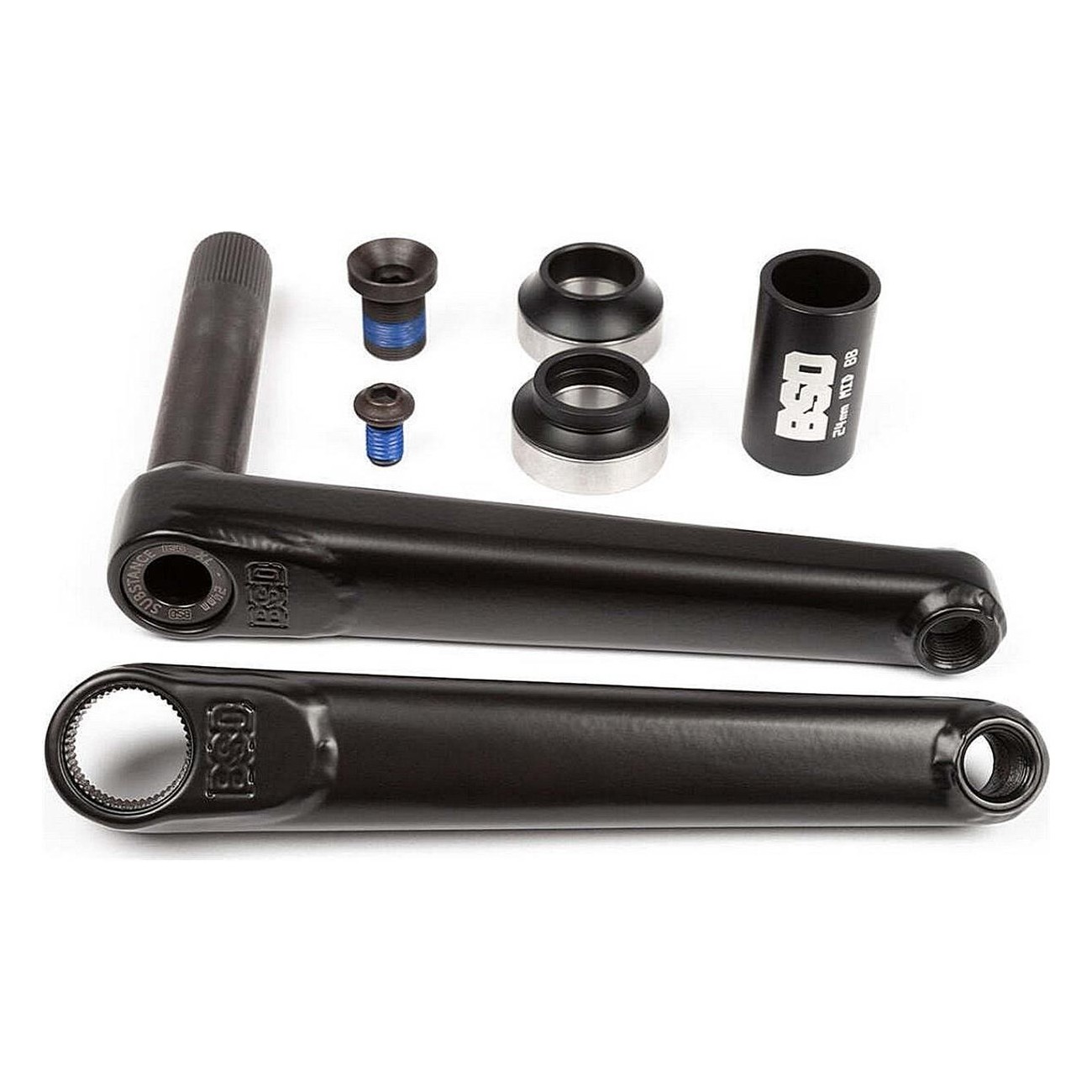 Manivelle Substance Crank XL V2 175mm Noir Plat pour Street, Park, Trails et Flatland - 1