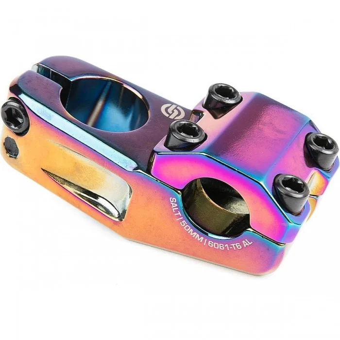 AM V2 Toploader Handlebar Clamp 1-1/8' Oil Slick Color, Lightweight Design - 1