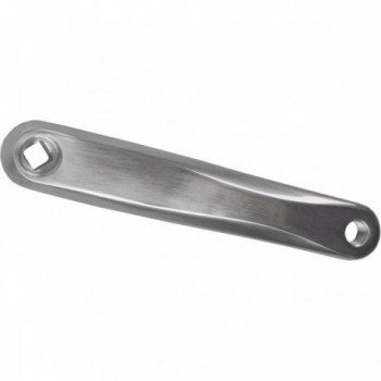 Left Crank Arm in Polished Silver Aluminum 175 mm with 20 mm Offset - 1