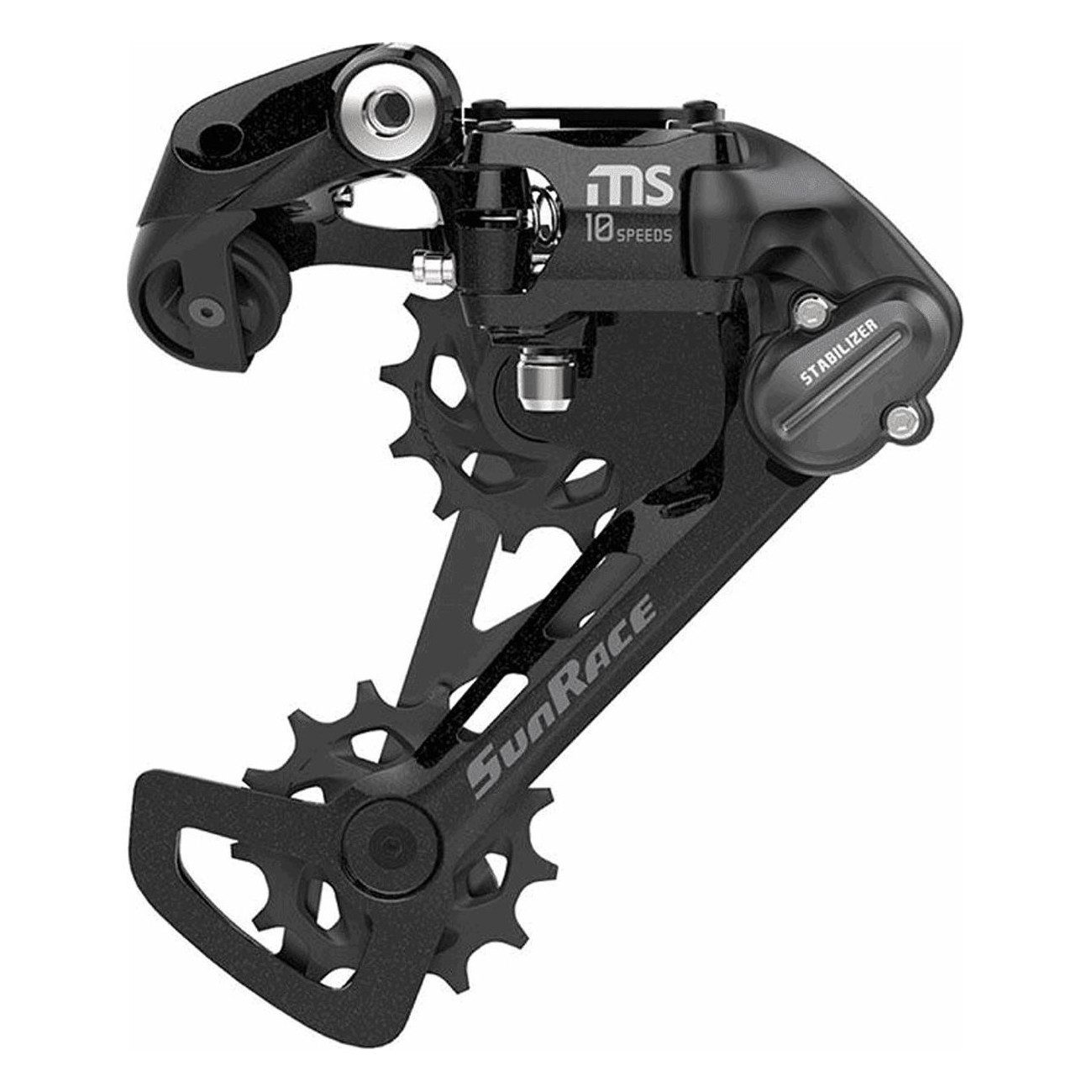 Sunrace 10V MTB Derailleur Black Medium Cage - Excellent Performance - 1