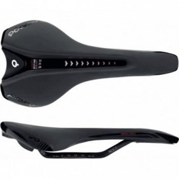 Selle Nago Evo PAS TiroX en Microfibre et Carbone, 275x134mm, Noir Unisexe - 1