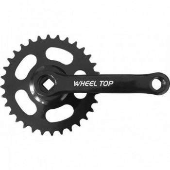 Junior Crankset 16 1V 32 Teeth 127mm Black with Square Axle MVTEK - 1