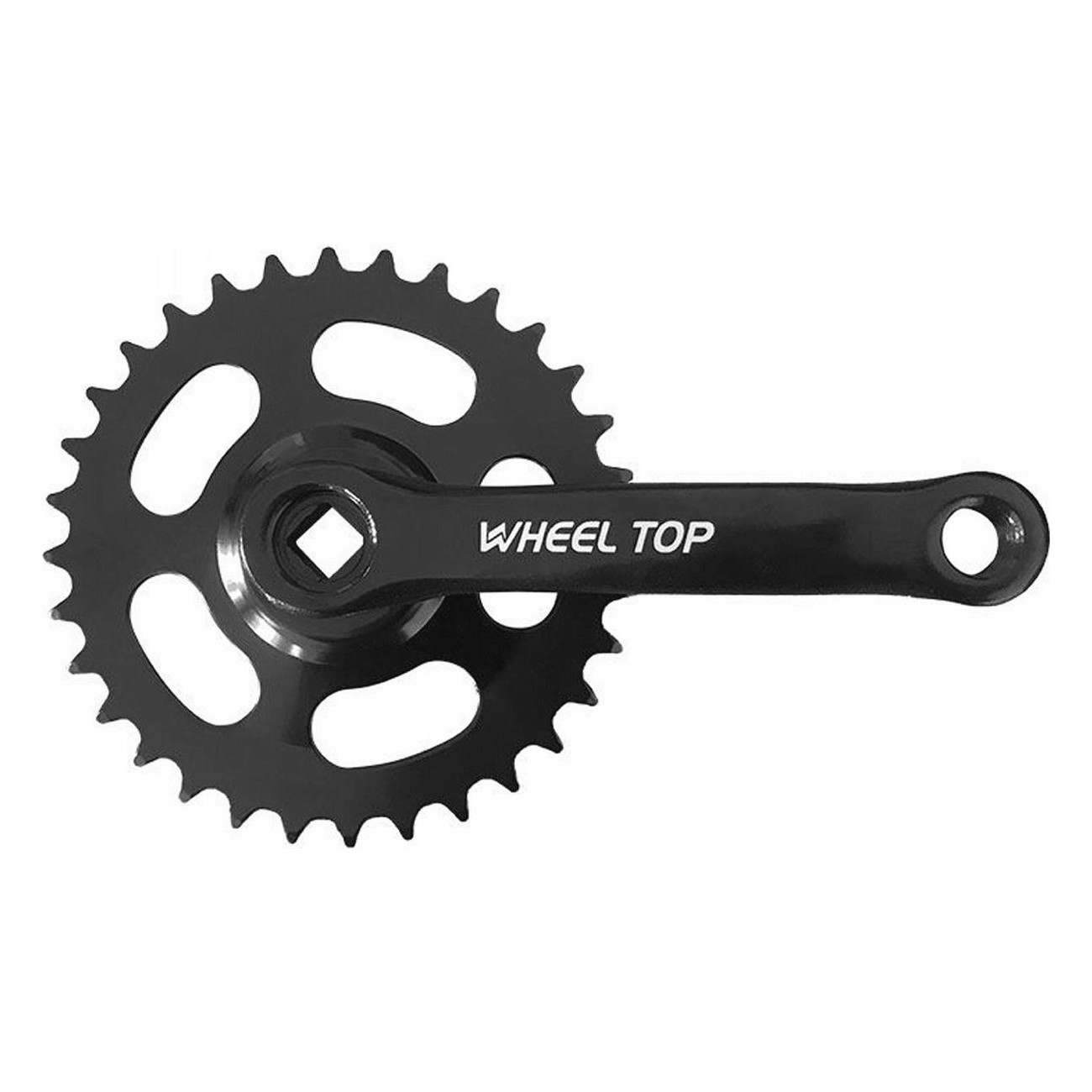 Junior Crankset 16 1V 32 Teeth 127mm Black with Square Axle MVTEK - 1