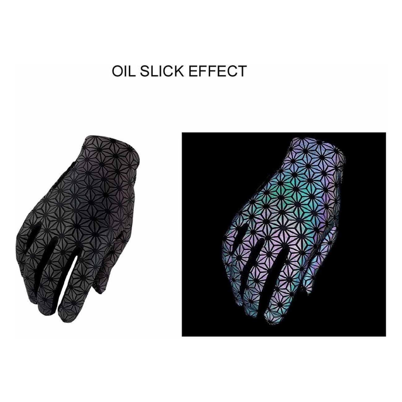 SupaG Long Handschuhe SUPACAZ aus 100% Poly Oil Slick - Größe M - 1