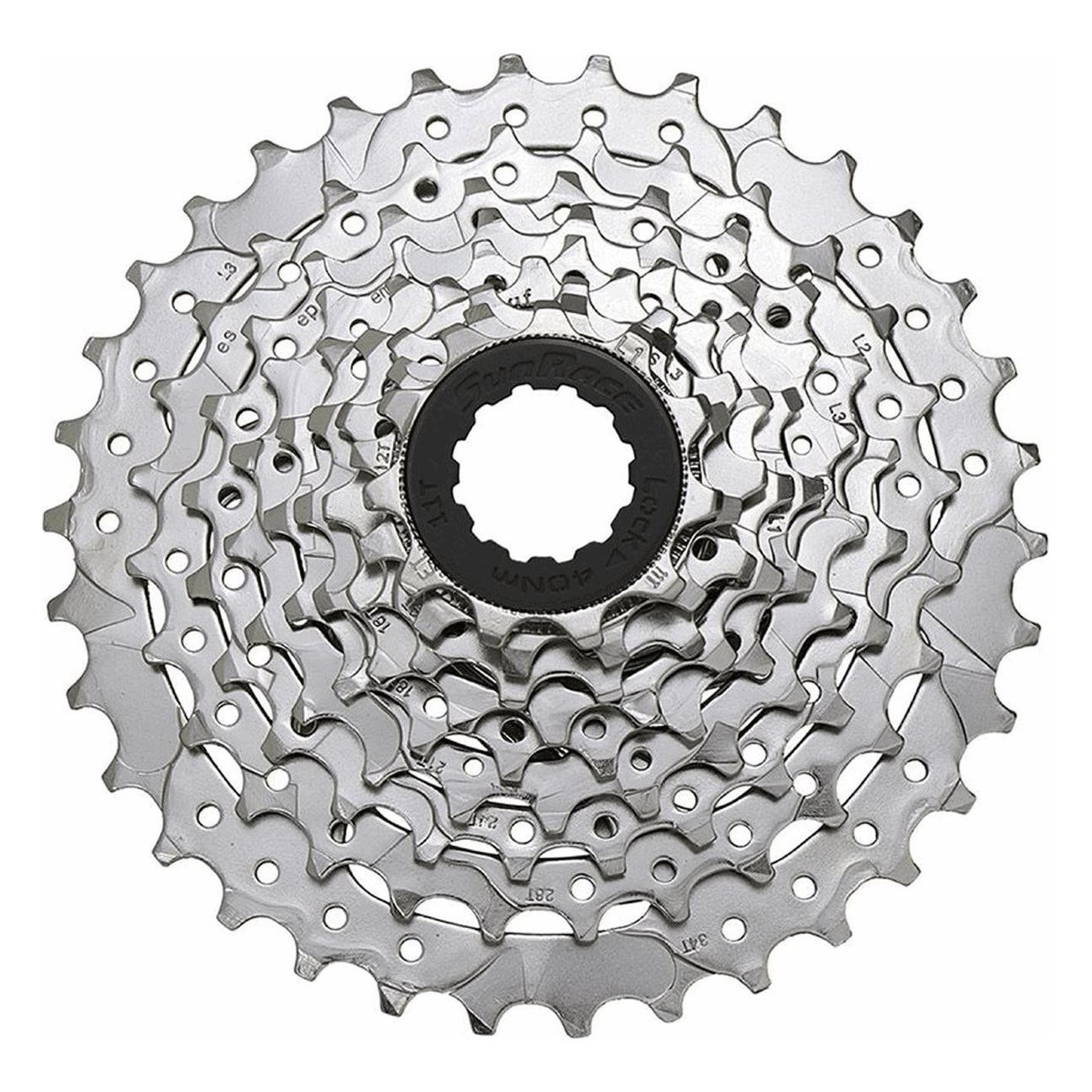 8-Speed Cassette 11-32 Teeth in Silver Nickel Compatible with Shimano - 334g SUNRACE - 1