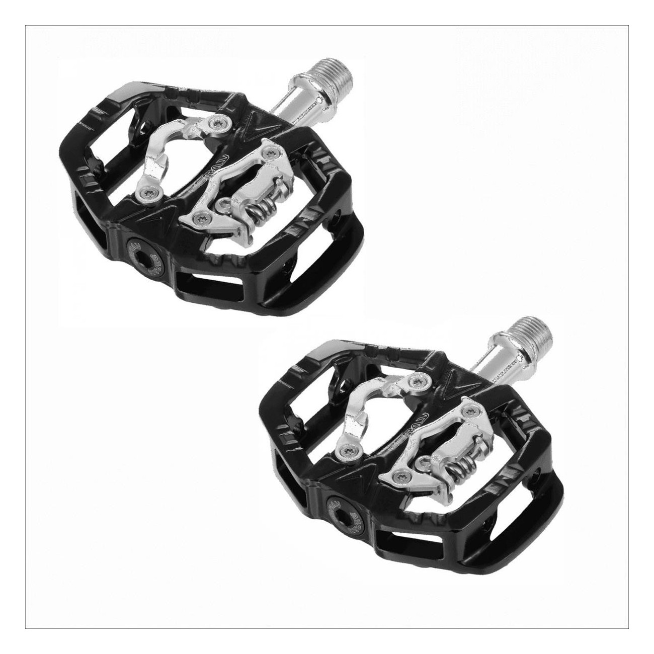 Pedales MTB Zeray ZP-109S Duales de Aluminio, Negros, 340g - Offroad - 1