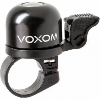 Voxom KL1 Black Aluminum Bicycle Bell, Loud 92 dB, Fits Handlebars up to 22.2 mm - 1