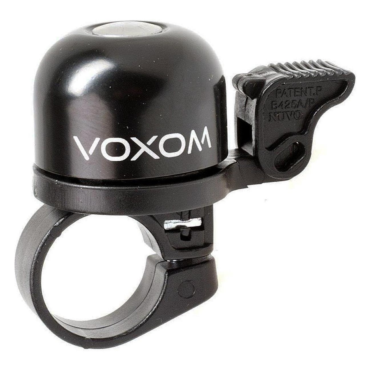 Voxom KL1 Black Aluminum Bicycle Bell, Loud 92 dB, Fits Handlebars up to 22.2 mm - 1