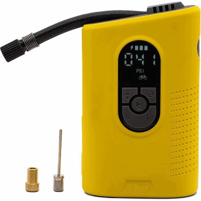 Compressore d'Aria Portatile ad Alta Pressione con Batteria Ricaricabile, Compatibile con Valvole Presta e Schrader - 1 - Altro 