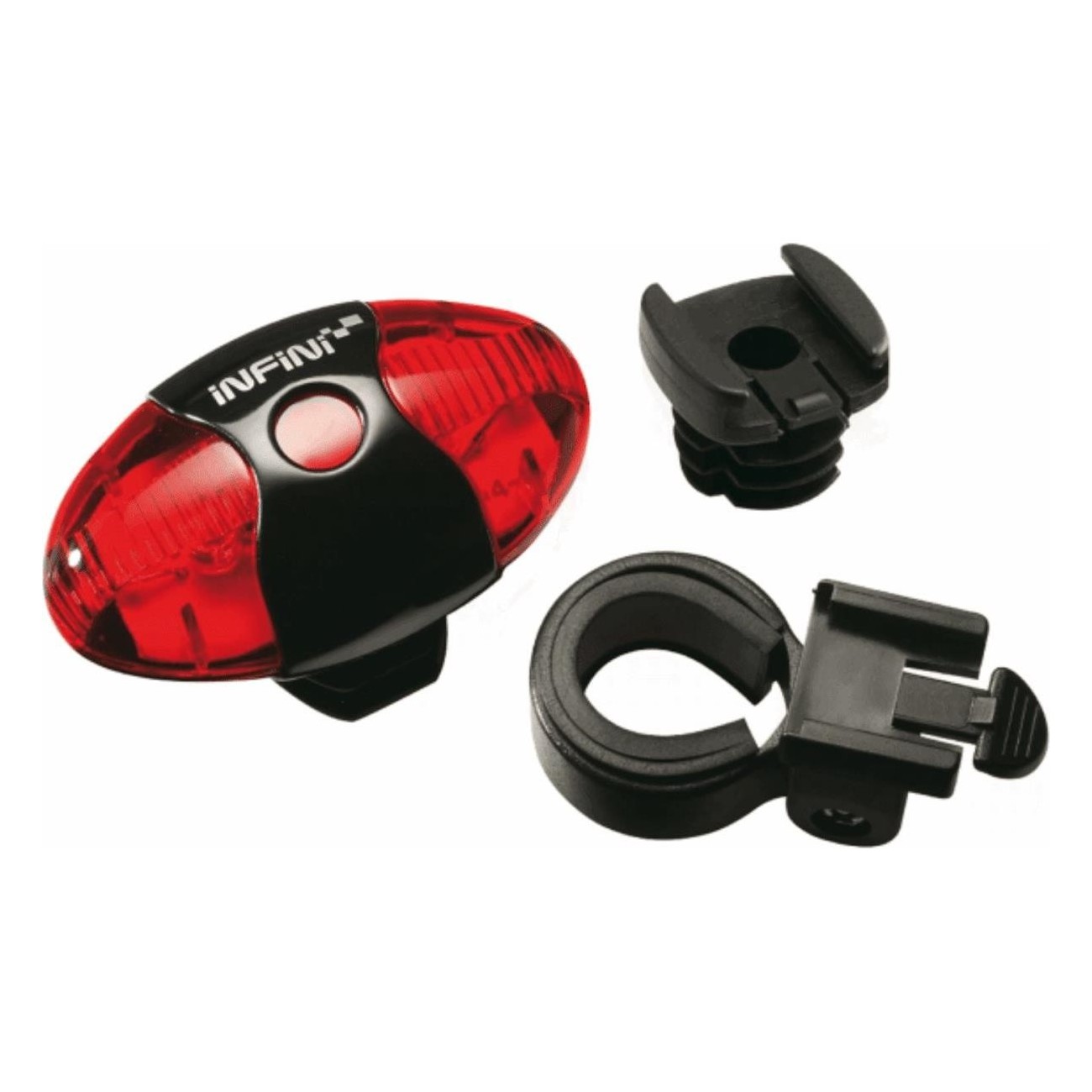 Battery-Powered Rear Light with 5 Red LEDs and 4 Operating Modes - 1