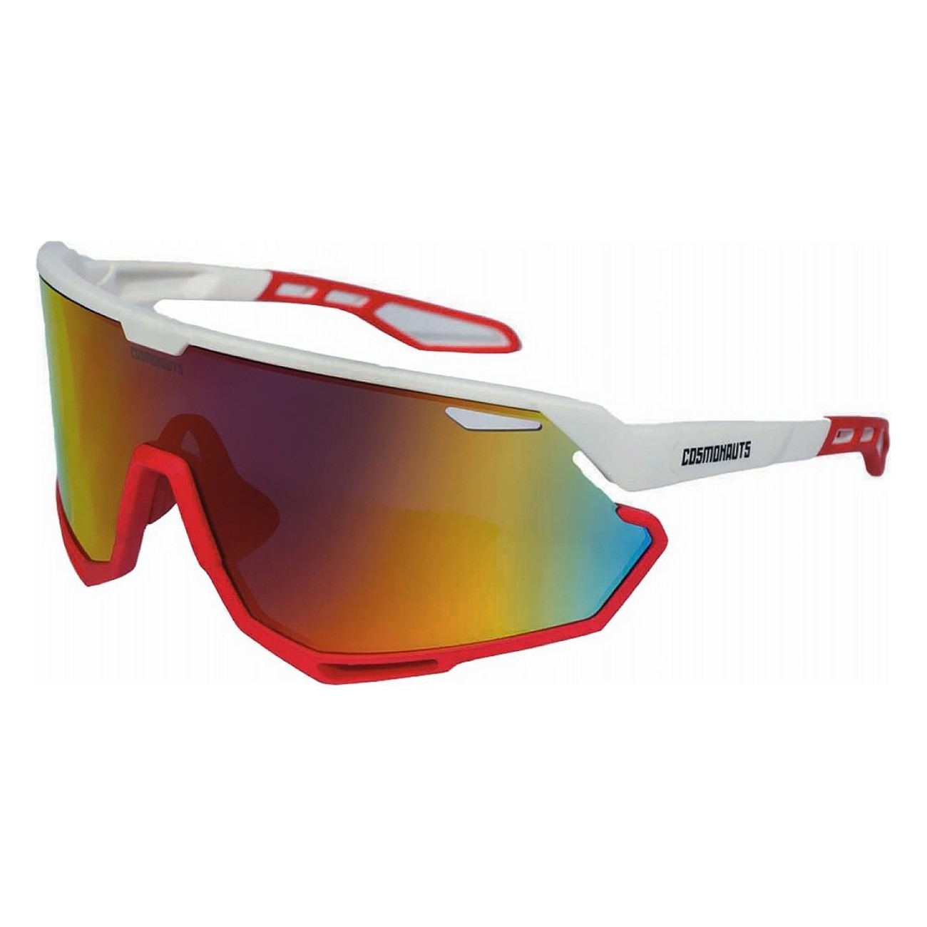 Fahrradbrille Urano New Weiß/Rot mit UV400 Schutz und TR90 Rahmen - 1