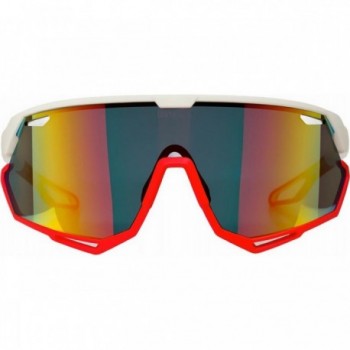 Gafas de Ciclismo Urano New Blancas/Rojas con Protección UV400 y Montura TR90 - 2