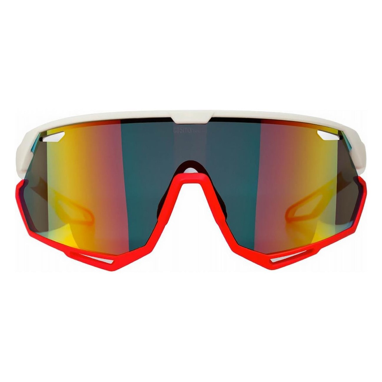 Fahrradbrille Urano New Weiß/Rot mit UV400 Schutz und TR90 Rahmen - 2