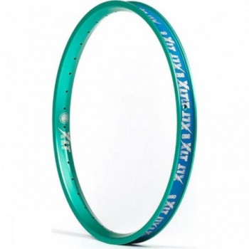 XLT 6061 T6 Aluminum Rim Aqua Green - 20' with 36 Holes, X Profile - 1