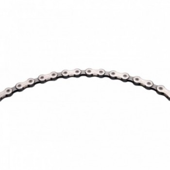 10-Speed 114 Links Silver-Black Chain Compatible with Shimano, SRAM, Campagnolo - 1