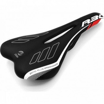 MTB/Road Saddle R30 Black/Red Skay with Steel Rail, 255g - 2