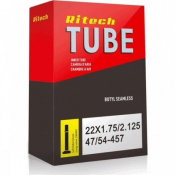 Ritech Inner Tube 22x1.75/2.125 with 29mm Auto Valve - ETRTO 47/54-457 - 1