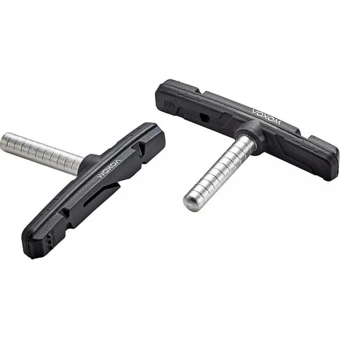 Pastillas de Freno Cantilever MTB Voxom BRS23 Toe-In para Rueda, 2 Pares, 70 mm, Negro - 1