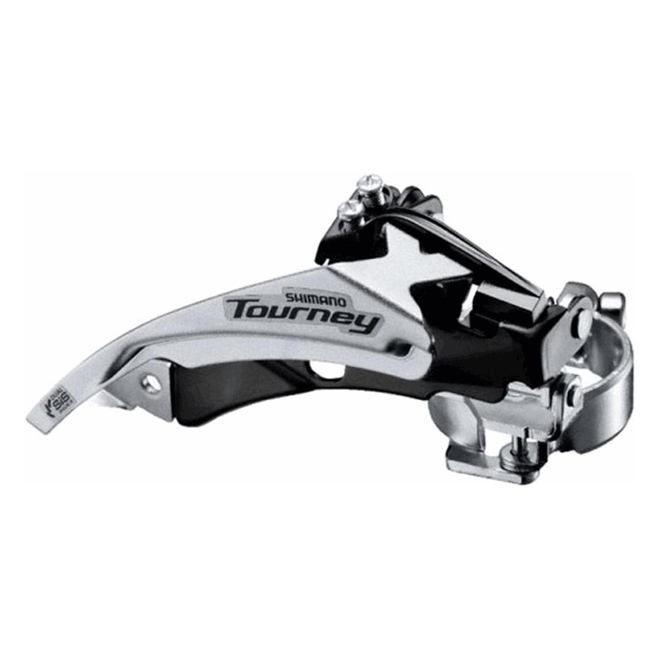 Dérailleur Shimano TY500 3x6/7V, 34,9mm, Tirage Haut/Bas, Noir/Argent - 1