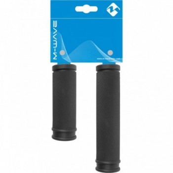 M-WAVE Cloud Slick Black Handlebar Grips 85+130 mm - 2