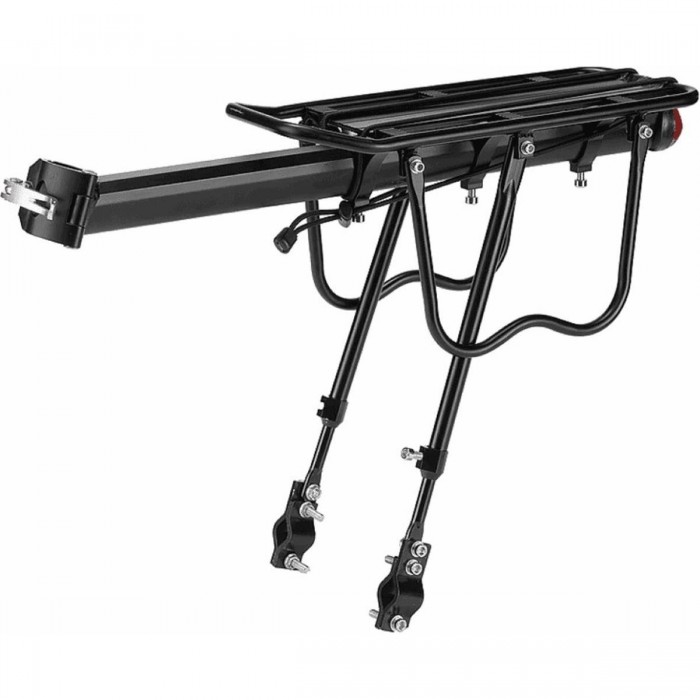 Universal Aluminum Seatpost Rack - 50kg Capacity, Fits Various Bike Sizes - 1