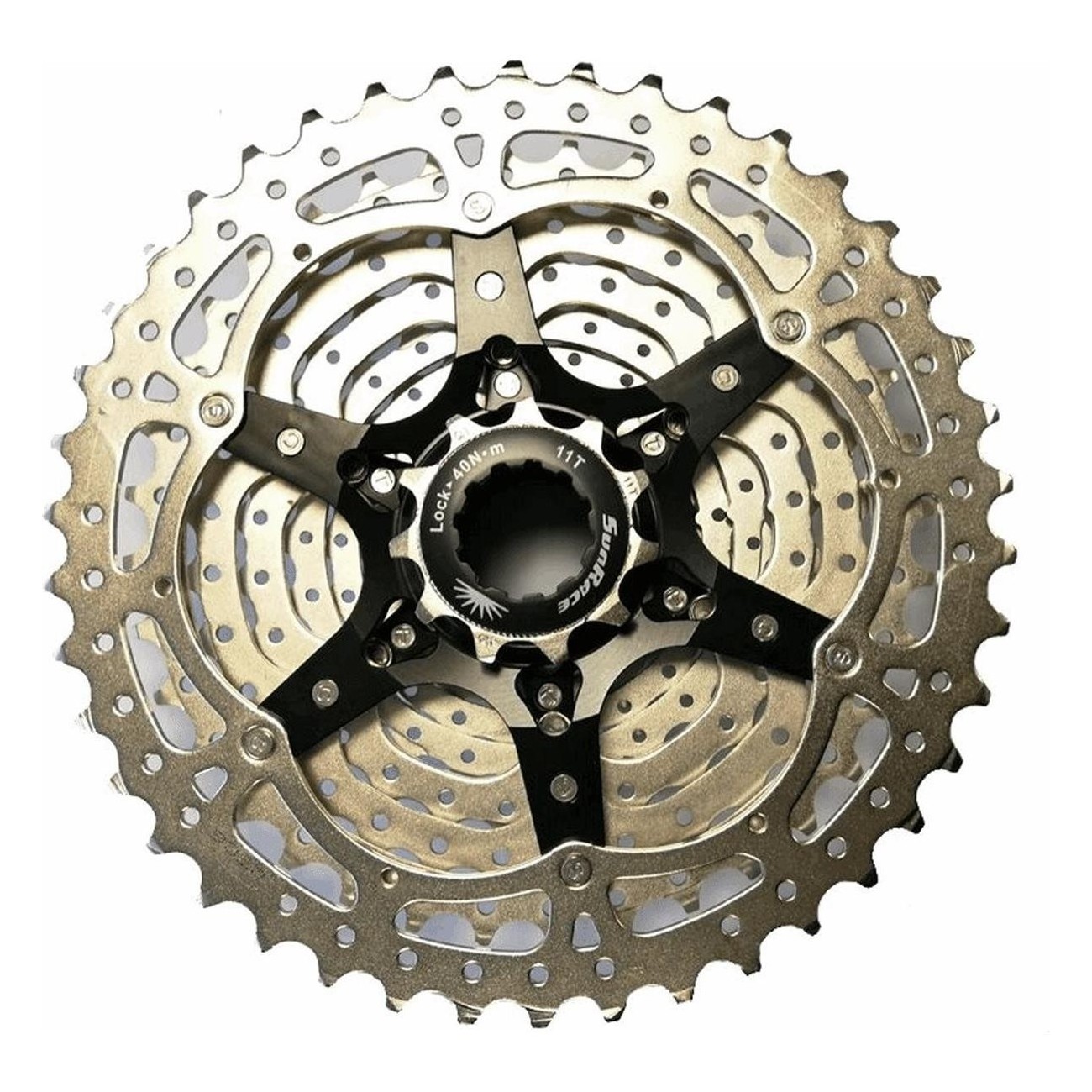 Cassetta MTB 10V 11/42 Denti in Acciaio Argento Compatibile Shimano - SUNRACE - 1 - Cassette - 4710944252576