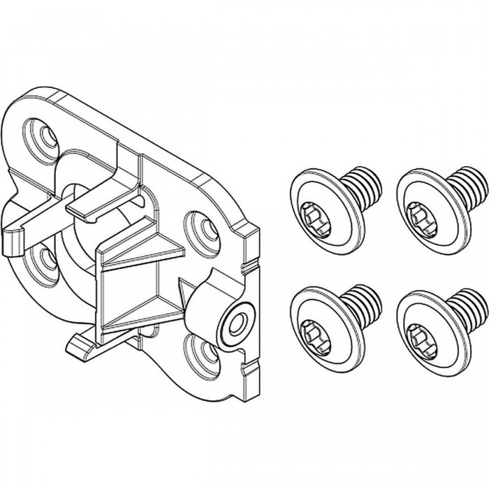 Kit Piastra di Fissaggio Compacttube Verticale per Lato Serratura Fisso (BBP324Y) - Installazione Semplice e Sicura - 1 - Altro 