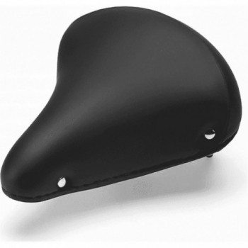 Citybike Saddle Black with Double Spring 260x222 mm - Comfort & Durability - 1