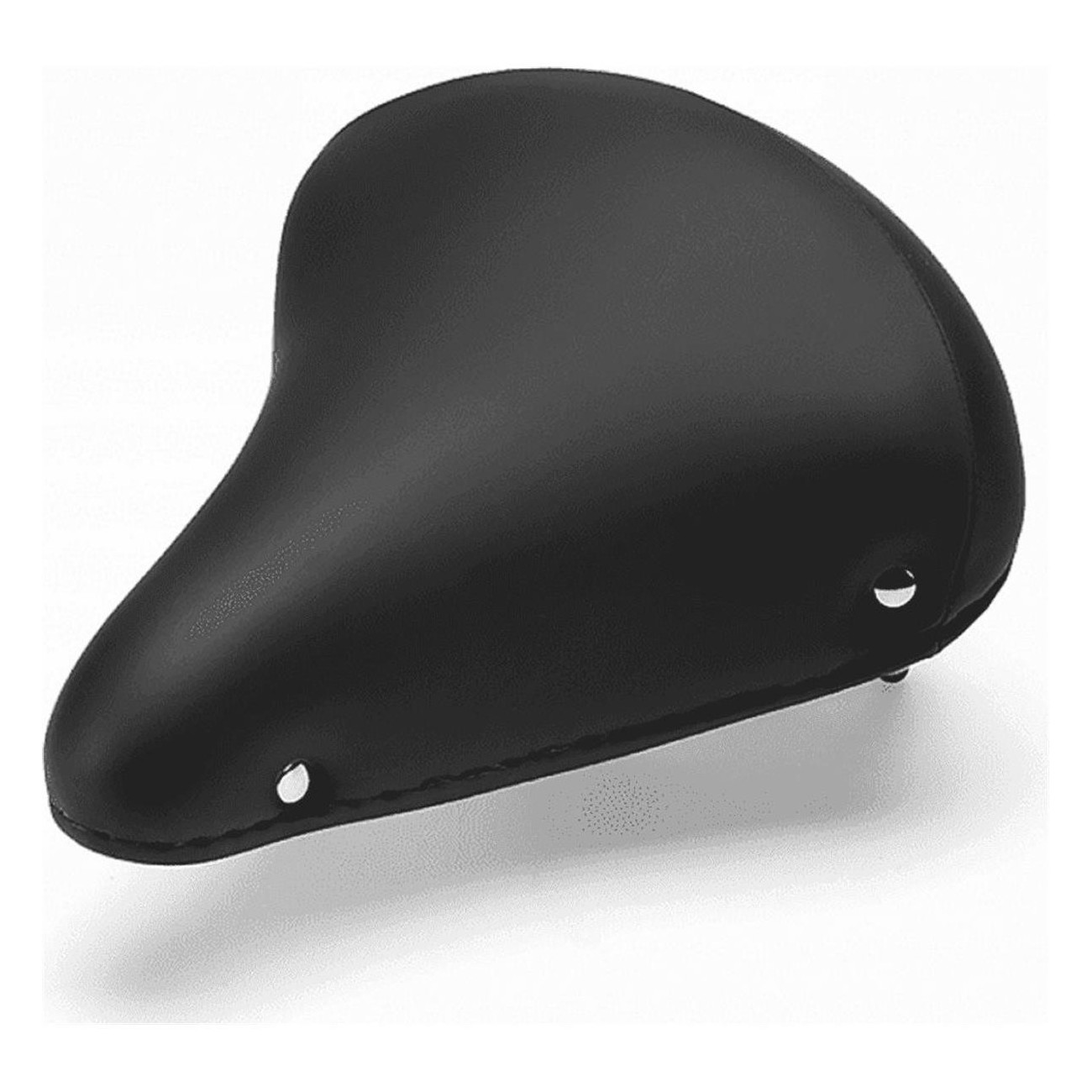 Citybike Saddle Black with Double Spring 260x222 mm - Comfort & Durability - 1