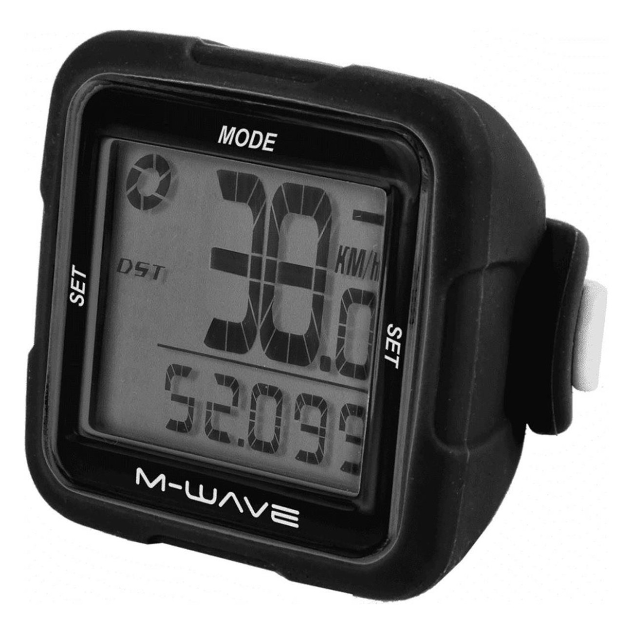 M-WAVE Wireless Bike Computer Black, 14 Functions, Waterproof Silicone - 1