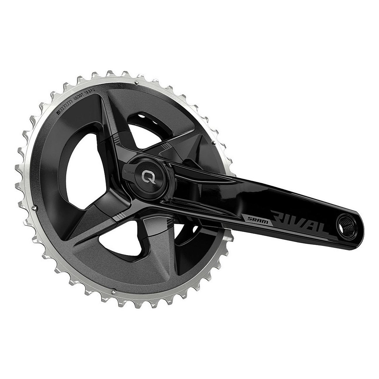 Guarnitura SRAM Quarq Rival AXS Wide 172,5 mm 43-30T, Misuratore di Potenza Integrato, Senza Movimento Centrale - 2 - Guarnitura