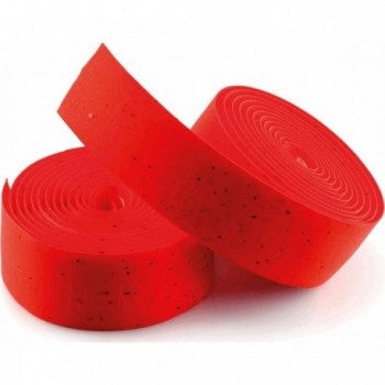 Nastro Manubrio SMOOTAPE Corsa Rosso in EVA e Sughero 35x1800mm, Spessore 2.5mm, Peso 50g, Include Tappo Nero - 1 - Nastri manub