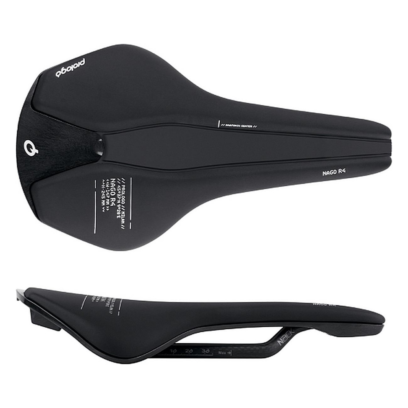 Sella Prologo Nago R4 147 Nack Nero - Comfort e Prestazioni per Ciclisti Professionisti - 1 - Selle - 4716112788519