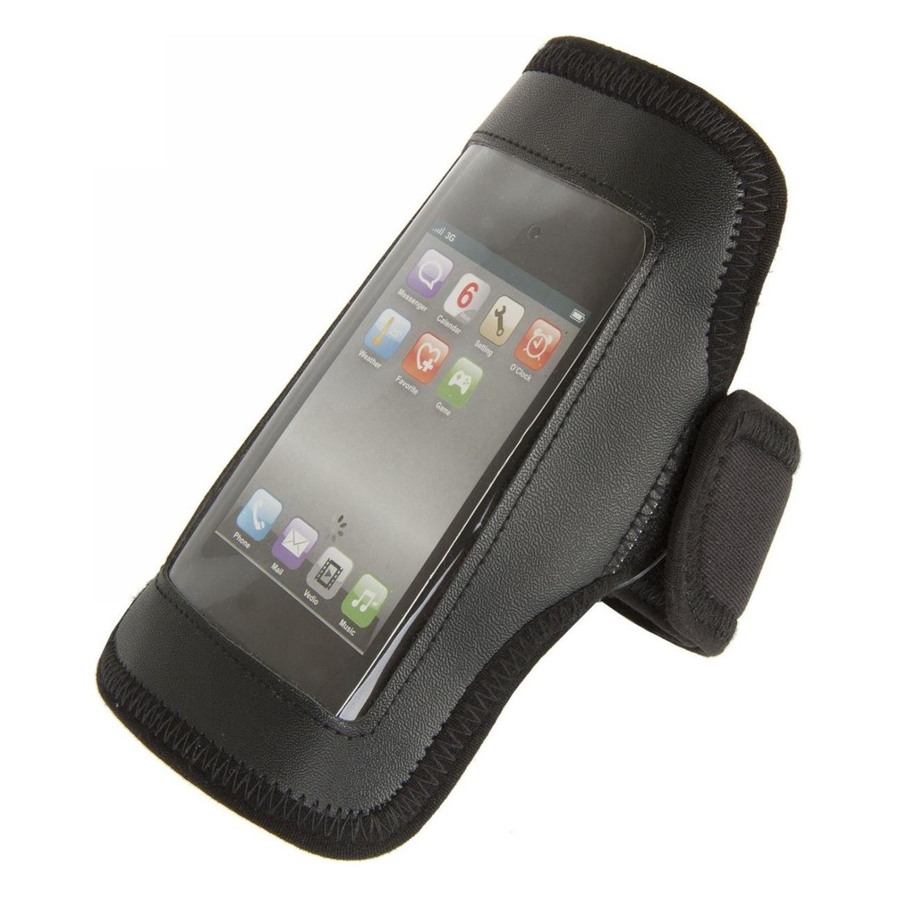 M-Wave Maastricht Arm Smartphone Holder Black 170x120 mm with Touch & Audio Jack - 1