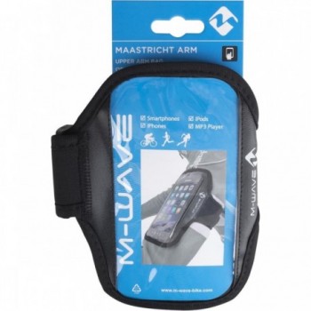 M-Wave Maastricht Arm Smartphone Holder Black 170x120 mm with Touch & Audio Jack - 3