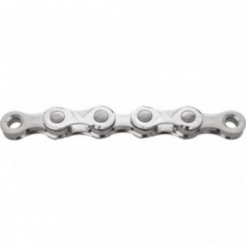 Rustproof E-Bike Chain 8v 122 Links EPT Silver with X-Bridge Technology - 1