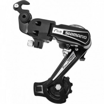 Cambio MTB Shimano TY21 3x6/7V Nero con Gabbia Lunga e Forcellino Integrato - 1 - Cambio posteriore - 8005586220080