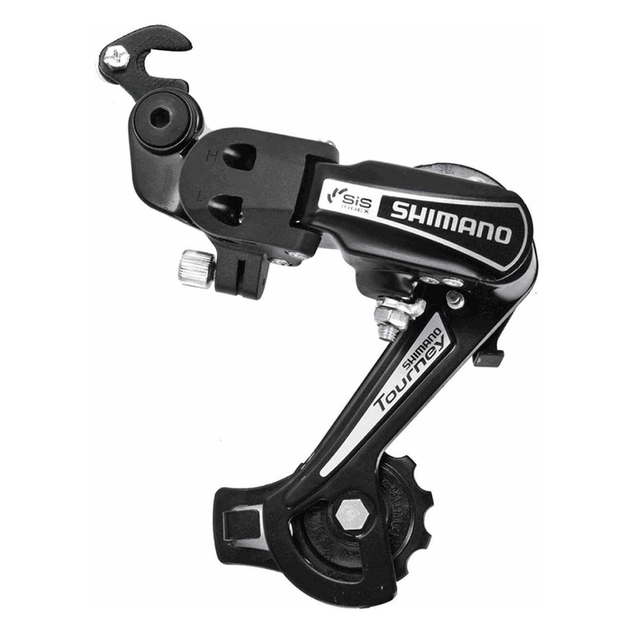 Cambio MTB Shimano TY21 3x6/7V Nero con Gabbia Lunga e Forcellino Integrato - 1 - Cambio posteriore - 8005586220080