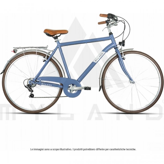 Bicicleta City Corso 28.4 Azul con Cambio Shimano 7V, Ruedas 28' - 1