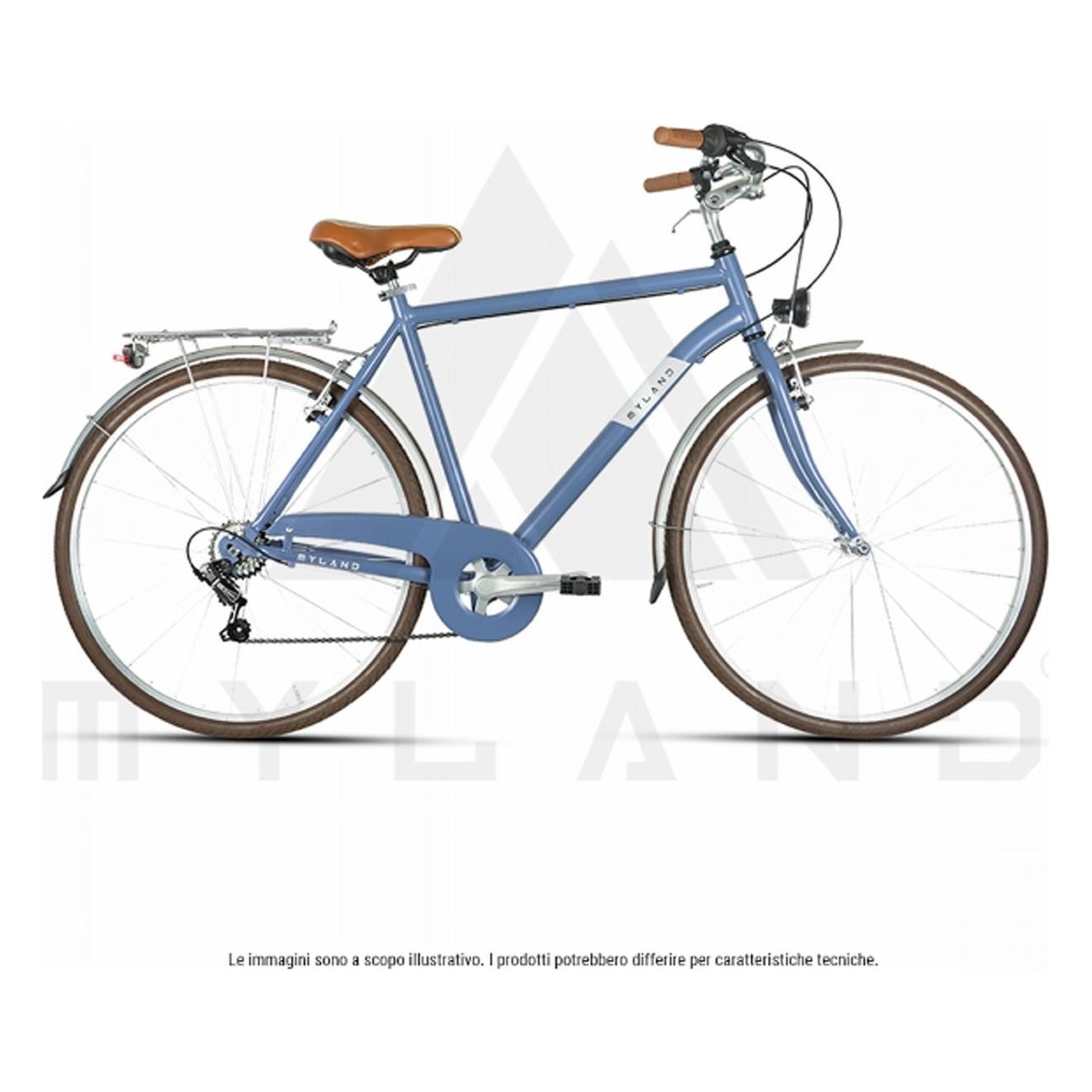 Bicicletta City Corso 28.4 Azzurra con Cambio Shimano 7V, Ruote 28', Telaio in Alluminio, Taglia L - 1 - City - 8059796060417