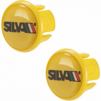 Yellow Silva Road Handlebar Plugs - 2 Pieces in Plastic - 1