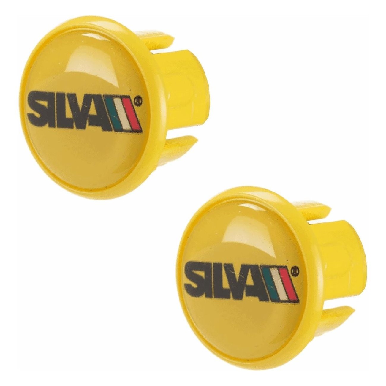 Yellow Silva Road Handlebar Plugs - 2 Pieces in Plastic - 1