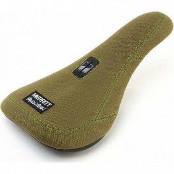 Selle BMX Merritt Brandon Begin Slim en Toile Résistante, Couleur Olive - 1