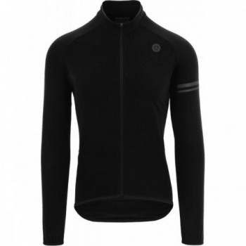 Men's Black Thermo Sport Long Sleeve Shirt - Breathable Polyester L - 1