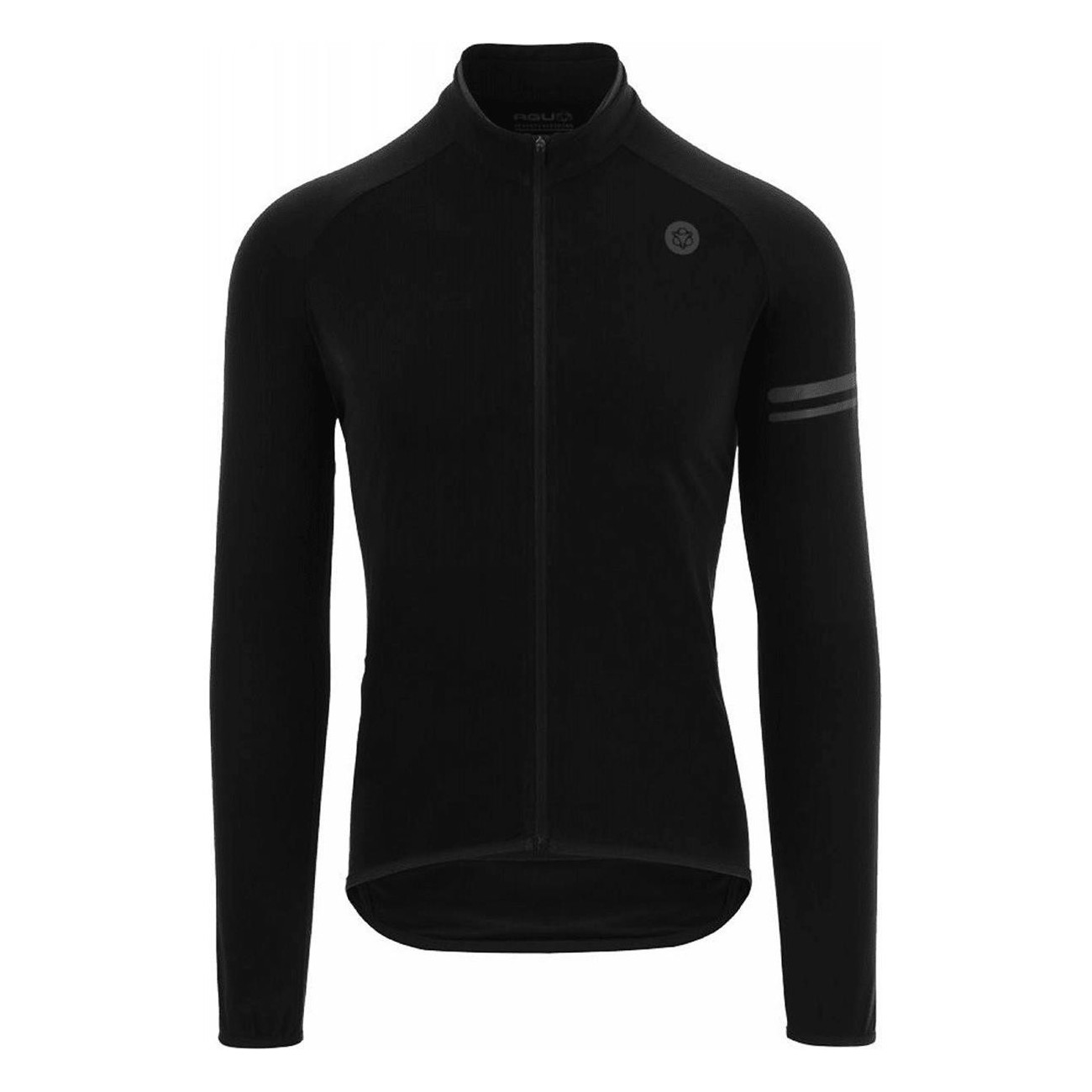 Men's Black Thermo Sport Long Sleeve Shirt - Breathable Polyester L - 1