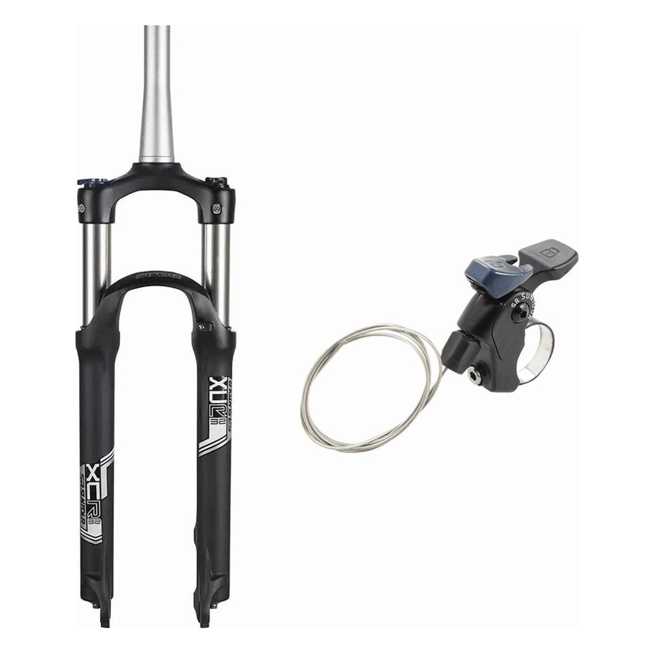 XCR 26' Spring Suspension Fork with Disc & Quick Release 100mm - SR SUNTOUR - 1