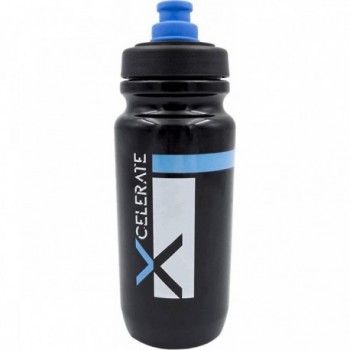 Botella X-Celerate 550ml Negro/Azul con Válvula MVTEK de Polietileno - 1