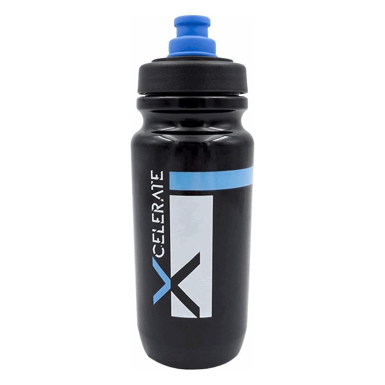 Borraccia X-Celerate 550ml Nero/Blu con Valvola MVTEK in Polietilene Inodore - 1 - Borracce - 8005586229038