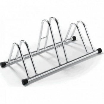 Silver Steel Rack 78x42x38 cm with 3 Storage Spaces - 1